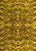 Machine Washable Abstract Yellow Modern Rug, wshabs4628yw