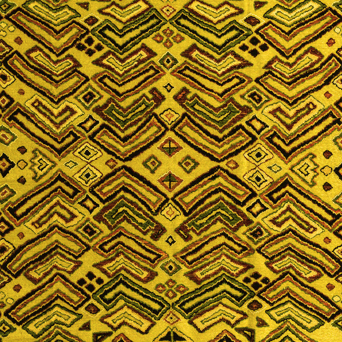 Machine Washable Abstract Yellow Modern Rug, wshabs4628yw
