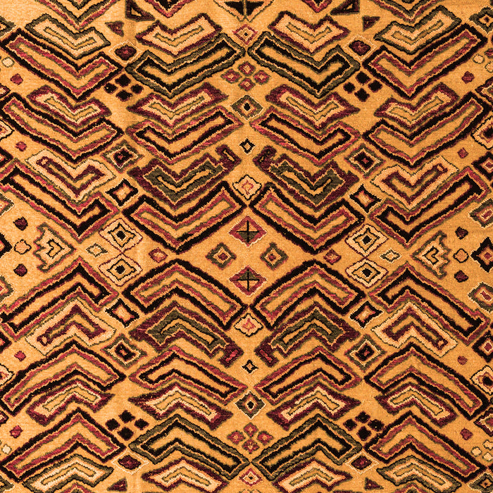 Machine Washable Abstract Orange Modern Area Rugs, wshabs4628org