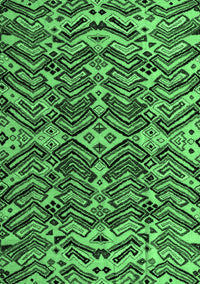 Abstract Emerald Green Modern Rug, abs4628emgrn