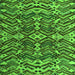 Square Machine Washable Abstract Green Modern Area Rugs, wshabs4628grn