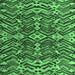 Square Abstract Emerald Green Modern Rug, abs4628emgrn