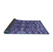 Sideview of Abstract Blue Modern Rug, abs4628blu