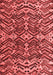 Abstract Red Modern Area Rugs