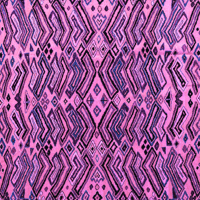 Square Machine Washable Abstract Purple Modern Area Rugs, wshabs4628pur