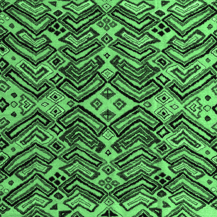 Machine Washable Abstract Emerald Green Modern Area Rugs, wshabs4628emgrn