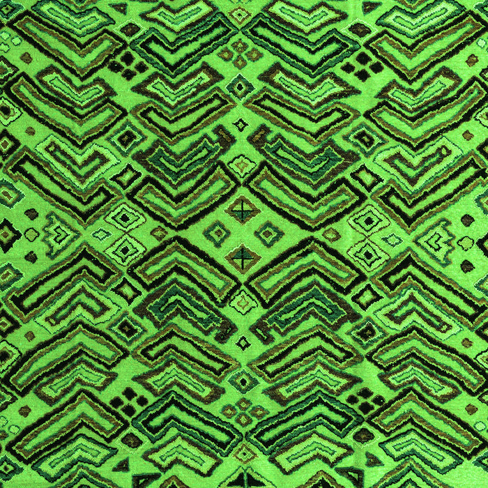 Machine Washable Abstract Green Modern Area Rugs, wshabs4628grn
