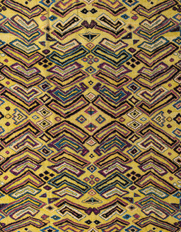 Abstract Yellow Modern Rug, abs4628