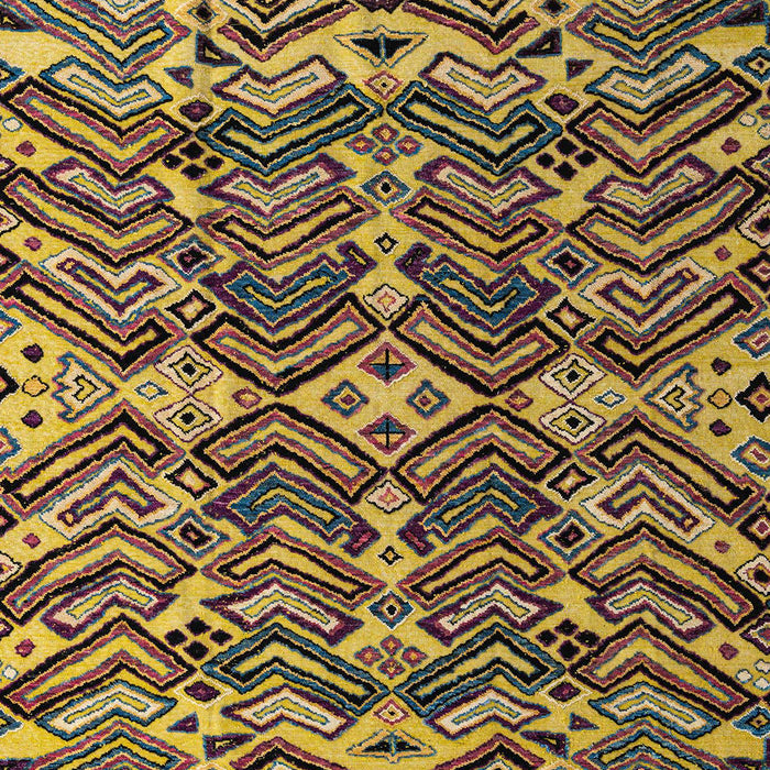 Abstract Yellow Modern Rug, abs4628