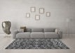 Machine Washable Abstract Gray Modern Rug in a Living Room,, wshabs4628gry