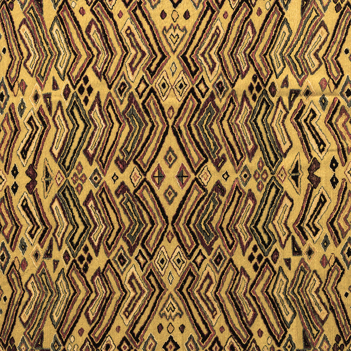 Square Abstract Brown Modern Rug, abs4628brn