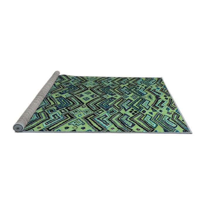 Sideview of Machine Washable Abstract Light Blue Modern Rug, wshabs4628lblu
