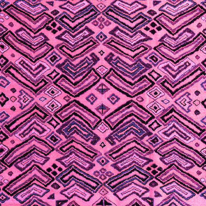 Machine Washable Abstract Pink Modern Rug, wshabs4628pnk