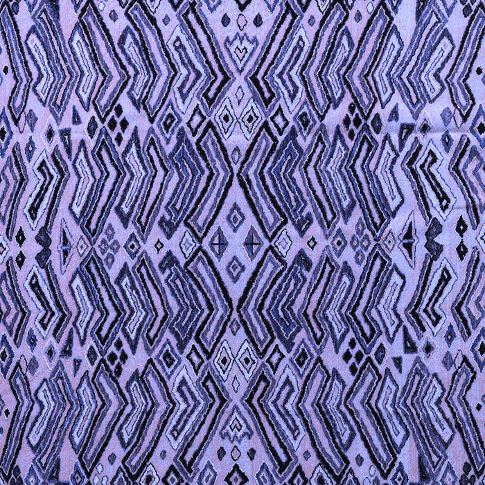 Square Abstract Blue Modern Rug, abs4628blu