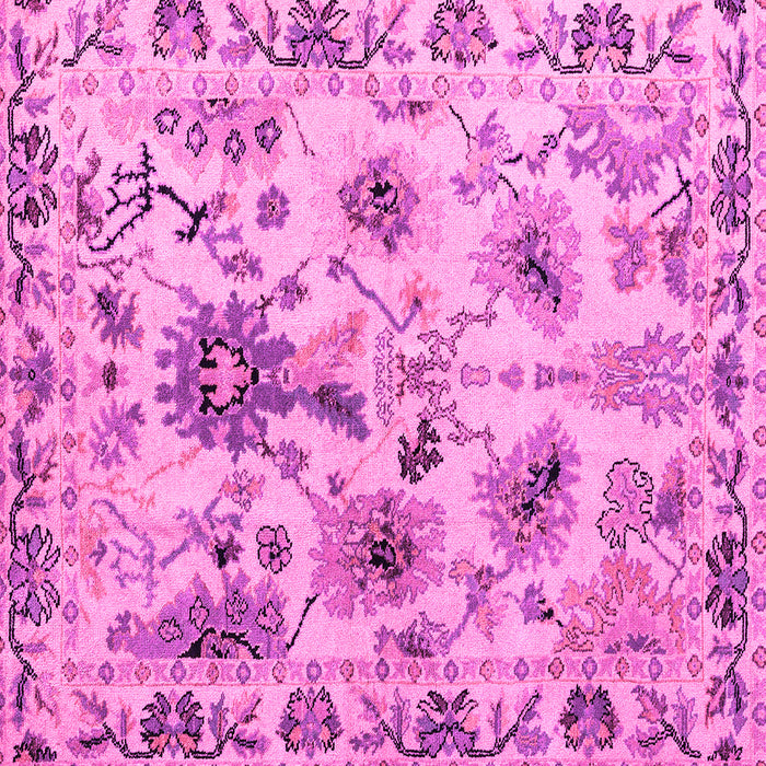 Square Abstract Pink Modern Rug, abs4629pnk