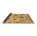 Sideview of Abstract Brown Modern Rug, abs4629brn