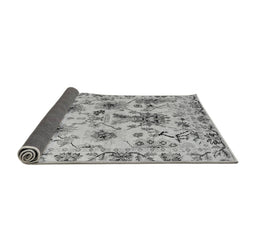 Sideview of Abstract Gray Modern Rug, abs4629gry