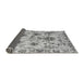 Sideview of Abstract Gray Modern Rug, abs4629gry