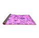 Sideview of Abstract Purple Modern Rug, abs4629pur