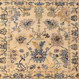 Square Abstract Dark Gold Brown Modern Rug, abs4629