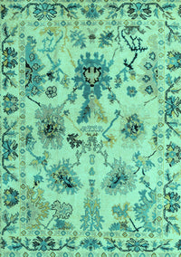 Abstract Turquoise Modern Rug, abs4629turq