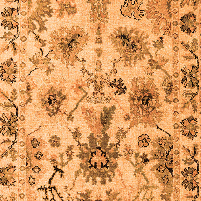 Abstract Orange Modern Rug, abs4629org