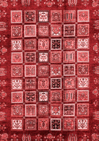 Abstract Red Modern Rug, abs462red