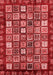 Abstract Red Modern Area Rugs