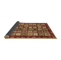 Sideview of Abstract Brown Modern Rug, abs462brn