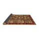 Sideview of Abstract Brown Modern Rug, abs462brn