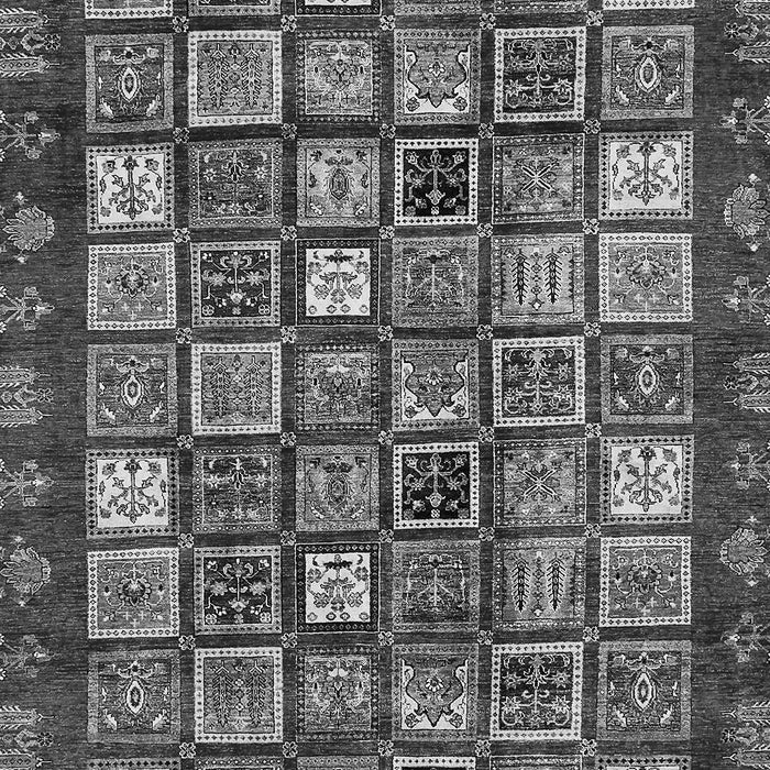 Machine Washable Abstract Gray Modern Rug, wshabs462gry