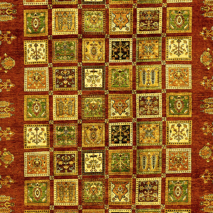 Abstract Yellow Modern Rug, abs462yw