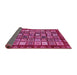 Sideview of Abstract Pink Modern Rug, abs462pnk