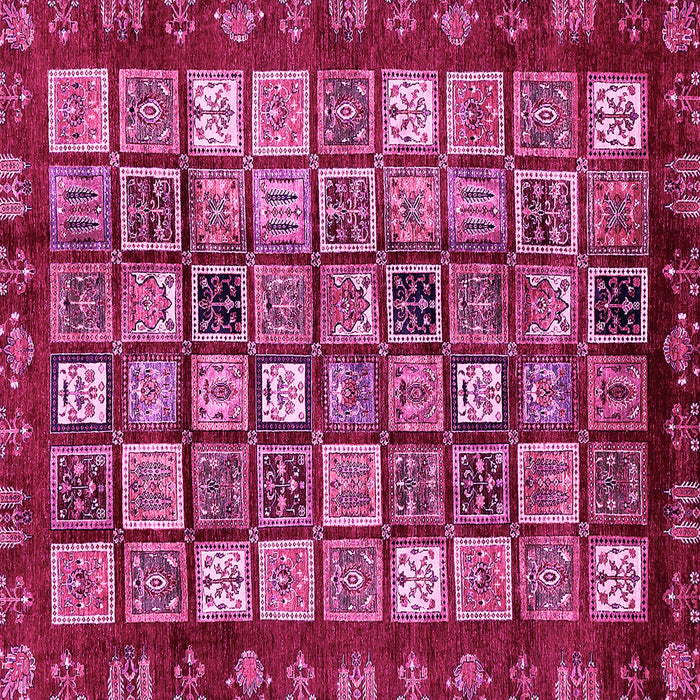 Square Machine Washable Abstract Pink Modern Rug, wshabs462pnk