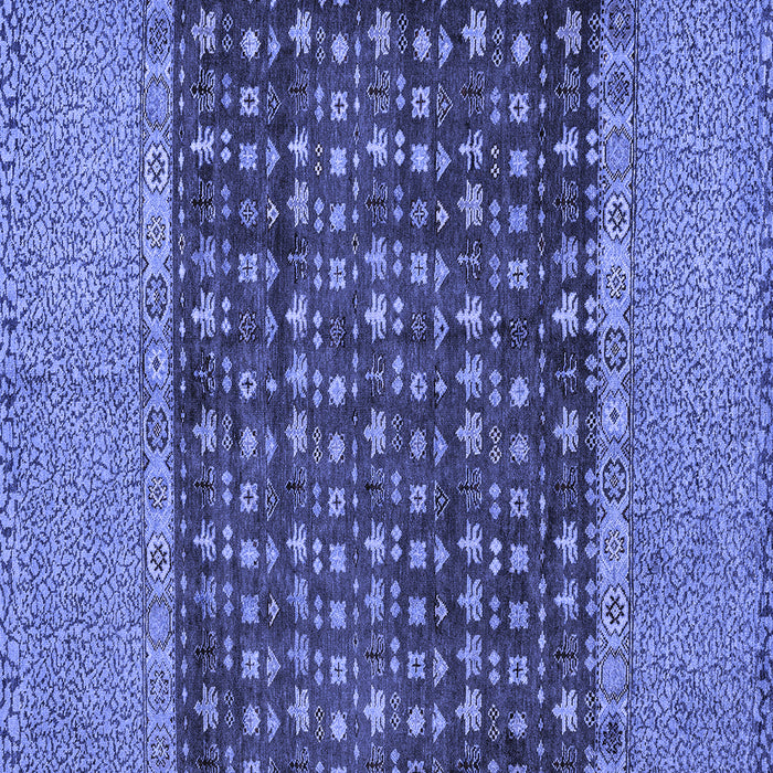 Square Abstract Blue Modern Rug, abs4630blu