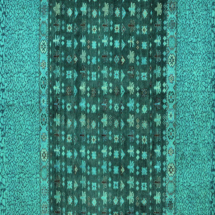 Square Abstract Turquoise Modern Rug, abs4630turq
