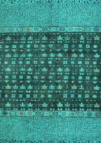 Abstract Turquoise Modern Rug, abs4630turq