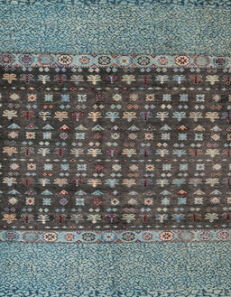 Abstract Gunmetal Gray Modern Rug, abs4630