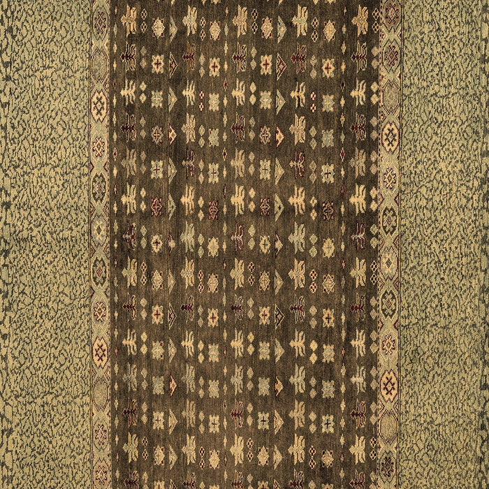 Square Abstract Brown Modern Rug, abs4630brn