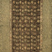 Square Abstract Brown Modern Rug, abs4630brn