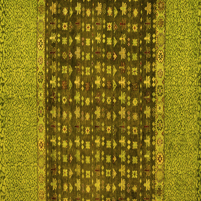 Square Machine Washable Abstract Yellow Modern Rug, wshabs4630yw