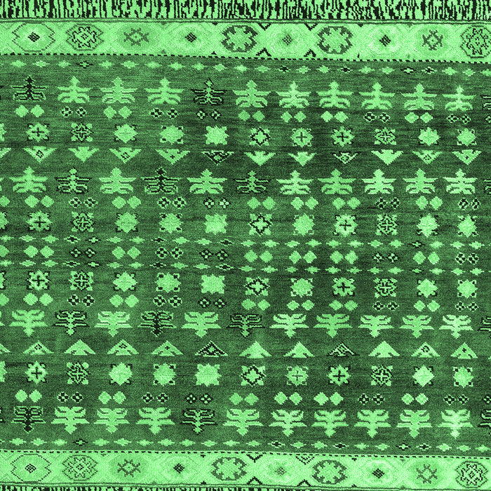 Machine Washable Abstract Emerald Green Modern Area Rugs, wshabs4631emgrn