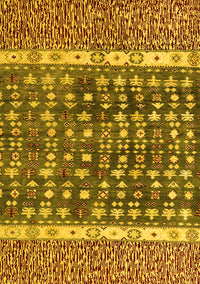 Abstract Yellow Modern Rug, abs4631yw