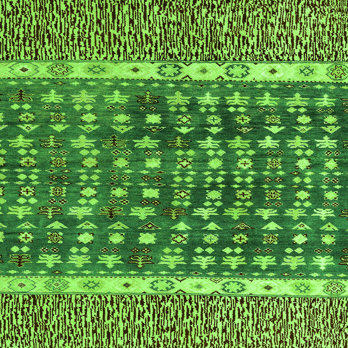 Square Machine Washable Abstract Green Modern Area Rugs, wshabs4631grn