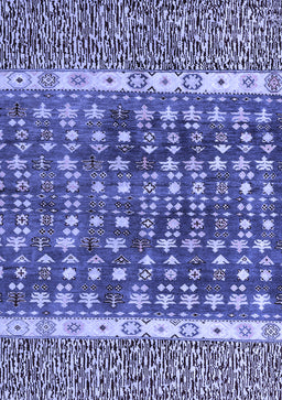 Abstract Blue Modern Rug, abs4631blu