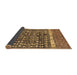 Sideview of Abstract Brown Modern Rug, abs4631brn