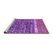 Sideview of Machine Washable Abstract Purple Modern Area Rugs, wshabs4631pur