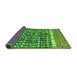 Sideview of Abstract Green Modern Rug, abs4631grn