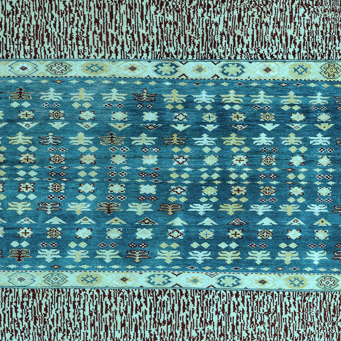 Square Machine Washable Abstract Light Blue Modern Rug, wshabs4631lblu