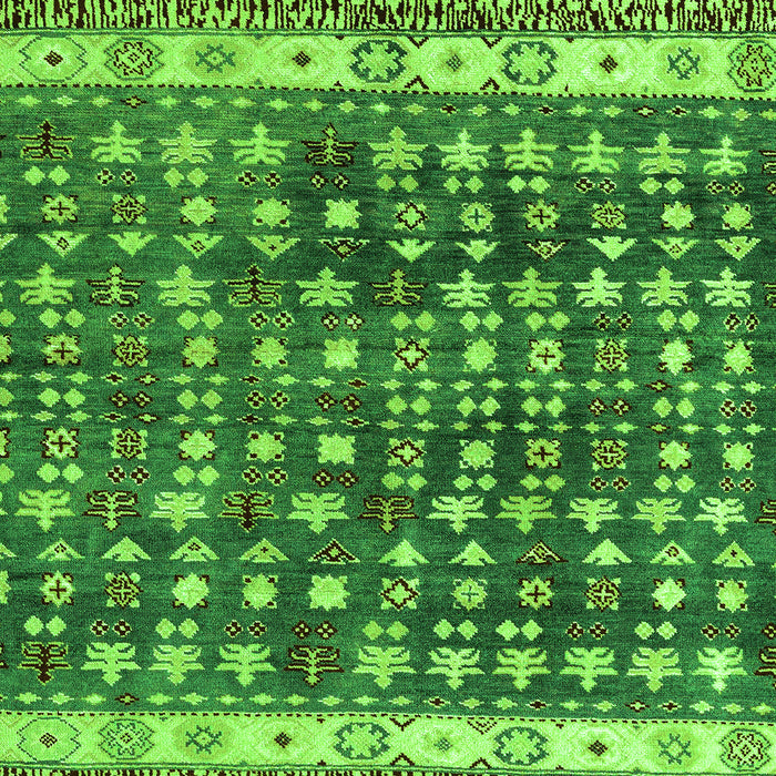 Abstract Green Modern Rug, abs4631grn